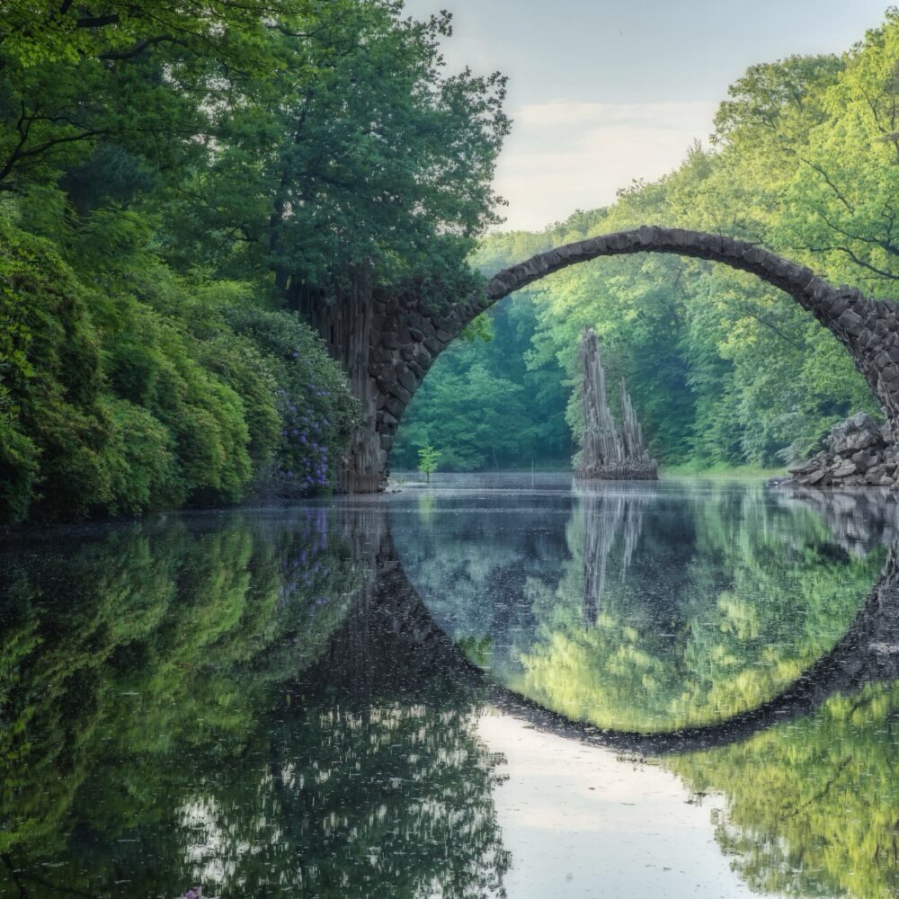 Natural rock bridge